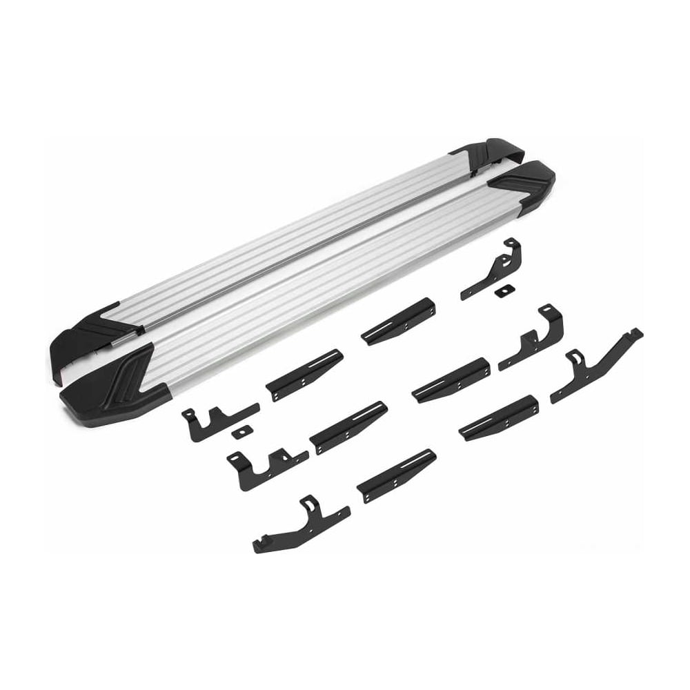 Изображение товара Порог-площадка Rival Slim silver S180AL + комплект крепежа к порогам, RIVAL, Geely Tugella (2020-) S180AL.1907.1 Изображение товара Порог-площадка Rival Slim silver S180AL + комплект крепежа к порогам, RIVAL, Geely Tugella (2020-) S180AL.1907.1