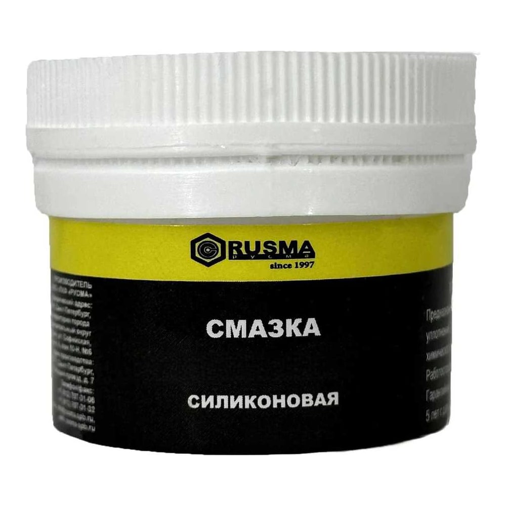 Изображение товара Смазка силиконовая RUSMA РУСМА O-Ring (0,18кг) 109 Изображение товара Смазка силиконовая RUSMA РУСМА O-Ring (0,18кг) 109
