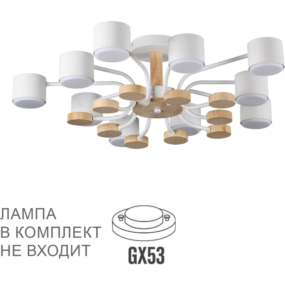 Изображение товара Люстра потолочная LUMION GX53 10*9W RONDO 8196/10C