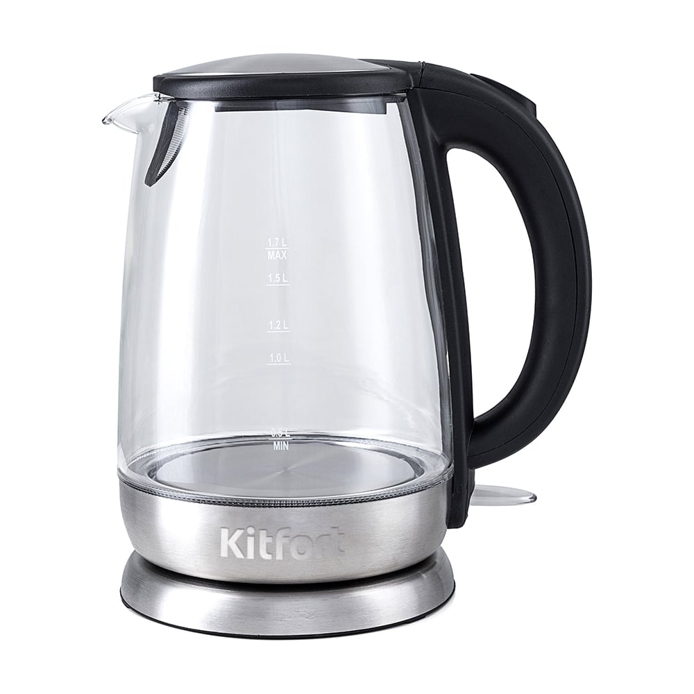 Изображение товара Электрический чайник KITFORT КТ-619 с мощностью 2200 Вт и объемом 1,7 л