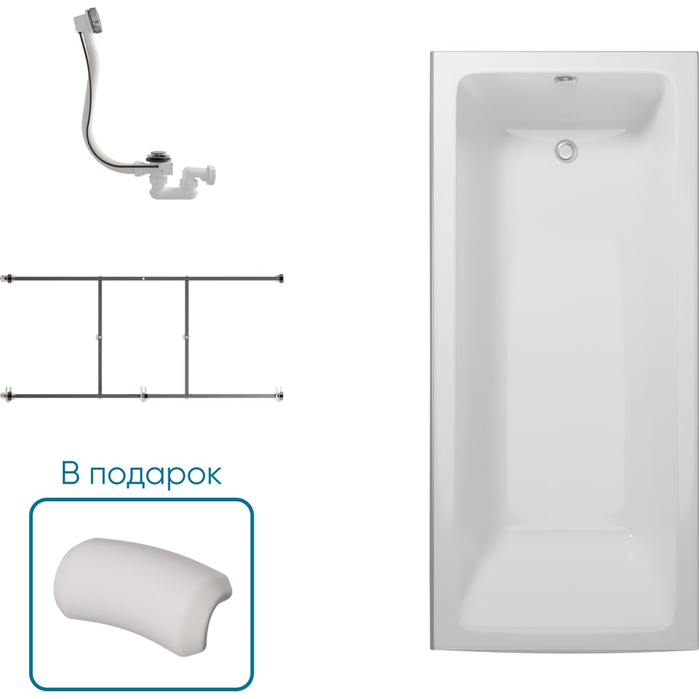 Изображение товара Ванна 1Marka БЬЯНКА/BIANCA 1800х800 Комплект Стандарт 2 П 01бья1880кс2п Изображение товара Ванна 1Marka БЬЯНКА/BIANCA 1800х800 Комплект Стандарт 2 П 01бья1880кс2п