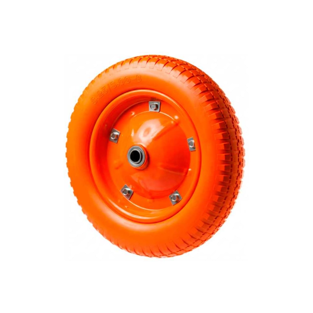 Изображение товара Бескамерное полиуретановое колесо для тележек 3.25-8 диаметр 360 мм с подшипником