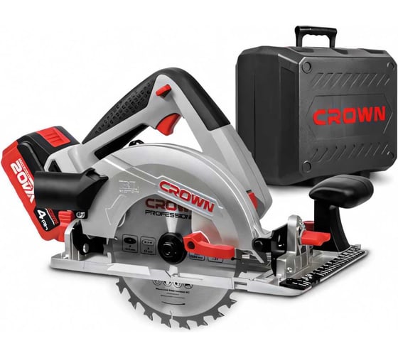 Изображение товара Аккумуляторная дисковая пила Crown CT25002-165HX-4 BMC
