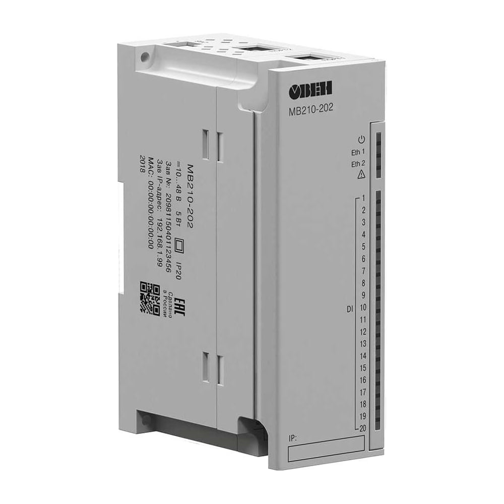 Изображение товара Модуль дискретного ввода ОВЕН МВ210-202 Z-00087373