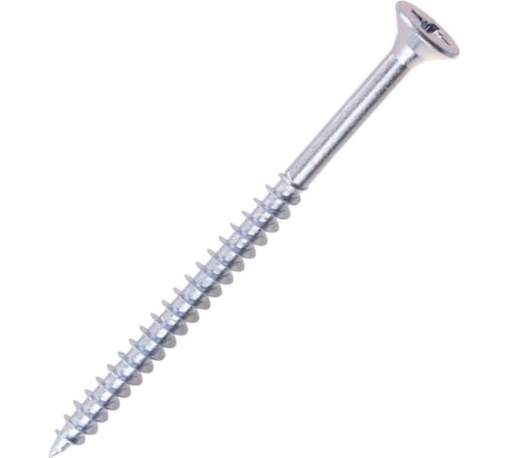 Изображение товара Универсальный саморез МЕТАЛЛСЕРВИС 5x70 белый цинк 2500 шт. 1230709