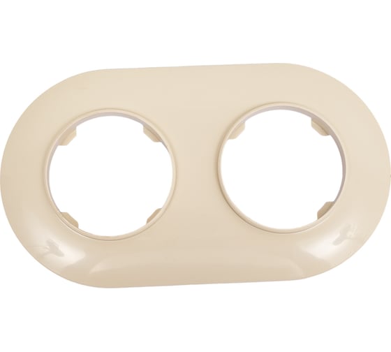 Изображение товара Рамка Bylectrica 2-х местная, серия ПРОВАНС круг, ЮЛИГ.735212.499 бежевый