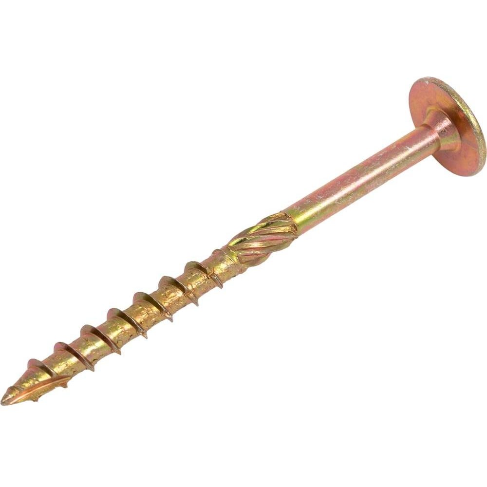 Изображение товара Саморезы с прессшайбой КРЕП-КОМП Torx, по дереву, желтый цинк 8.0х360 мм (25 шт) спд8360к
