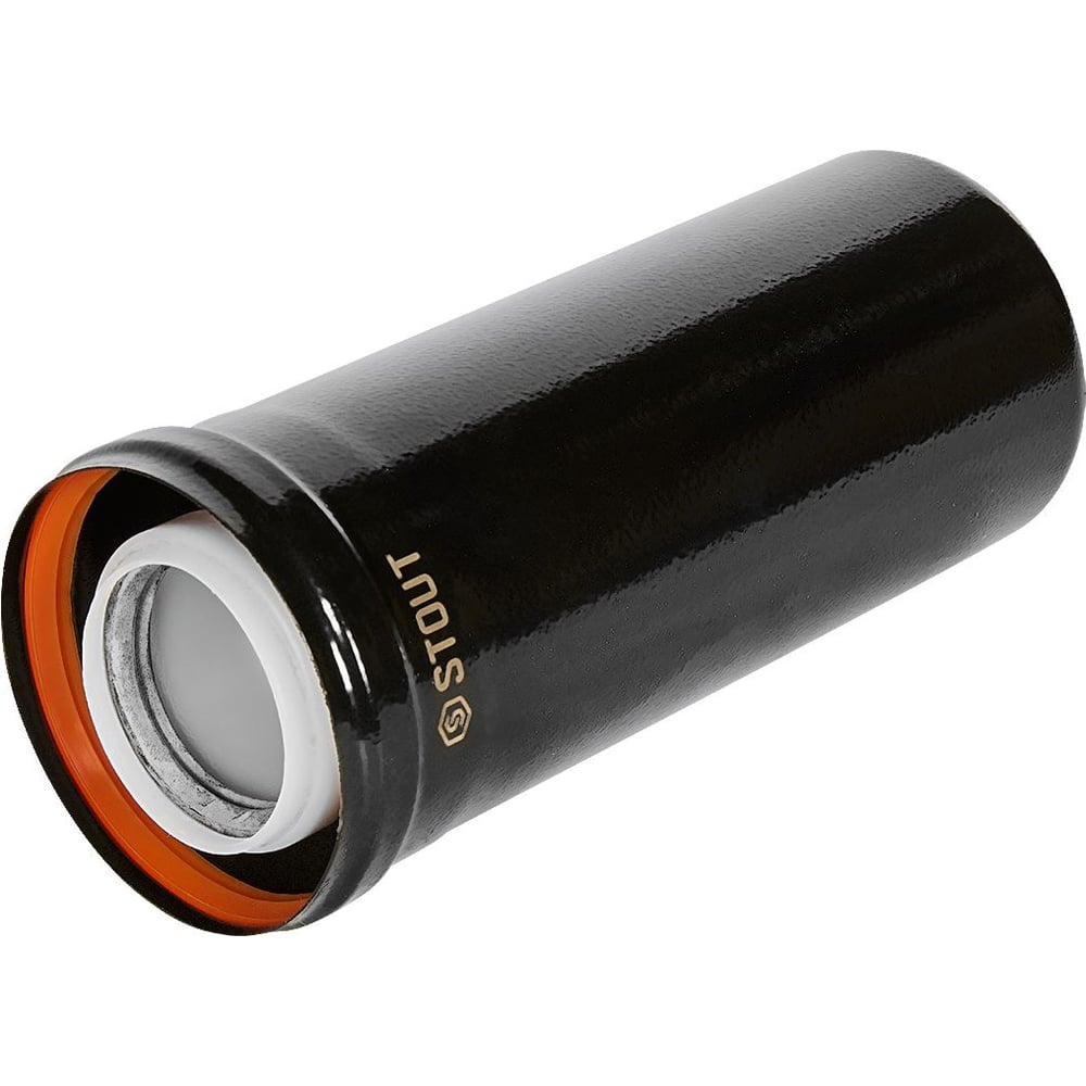 Удлинитель дымохода конденсационный коаксиальный STOUT SCR-8610-600250 D60(п-м)/100(п- PEE9H4MMBMH3ID