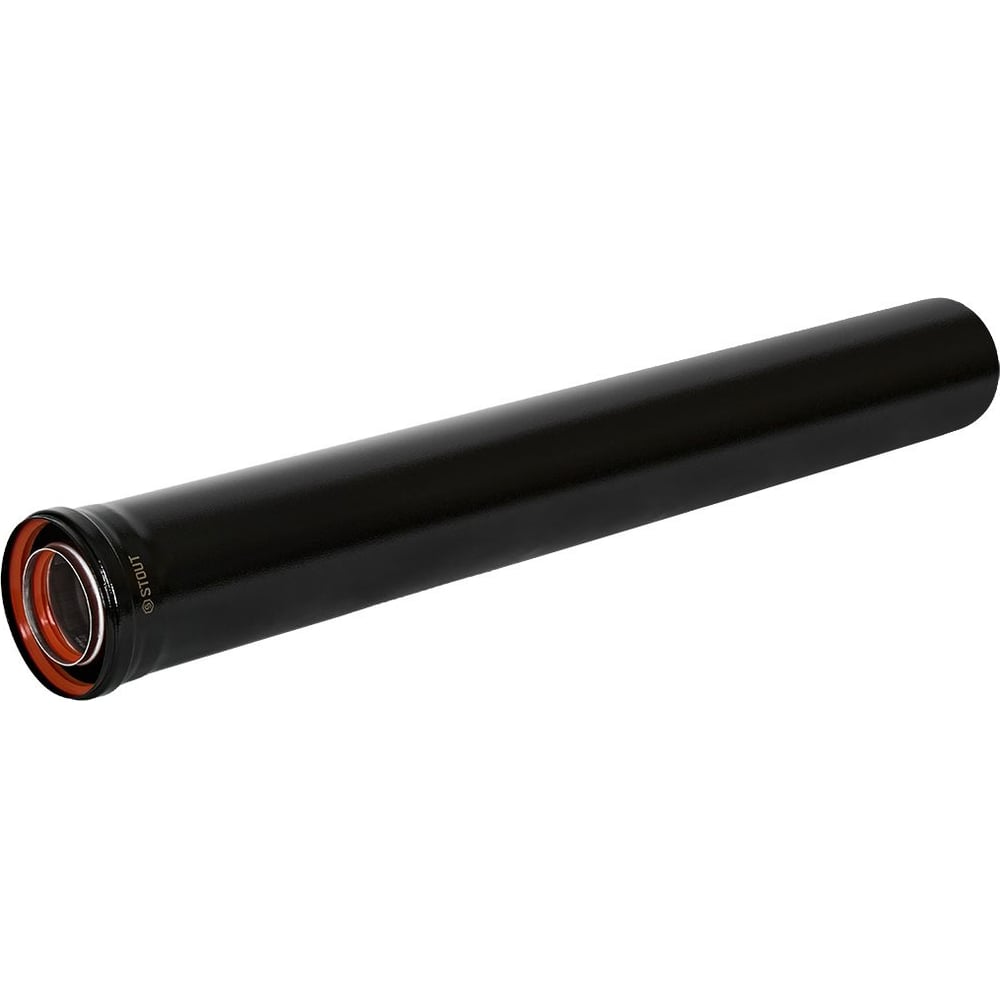Удлинитель дымохода традиционный коаксиальный STOUT SCR-8125-601000 D80(п-м)/125(п-м), PEE9H4MMBMGUQC