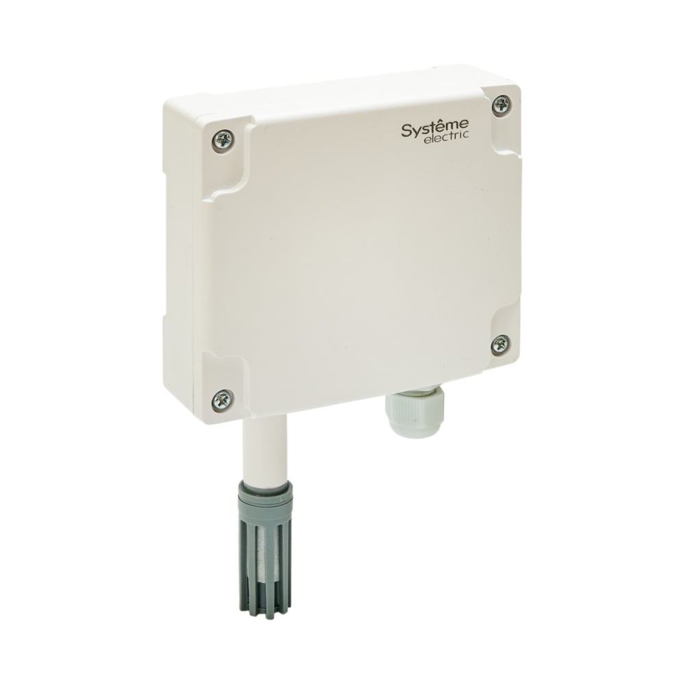 Датчик влажности и температуры наружный Systeme Electric 4…20 мА, -40…+60 С, PT1000, 15…35 В SOHCTP