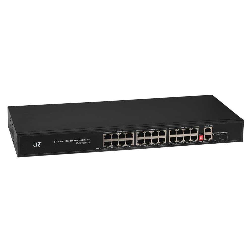 Коммутатор PoE неуправляемый SLT PS-24E2G2S 11336