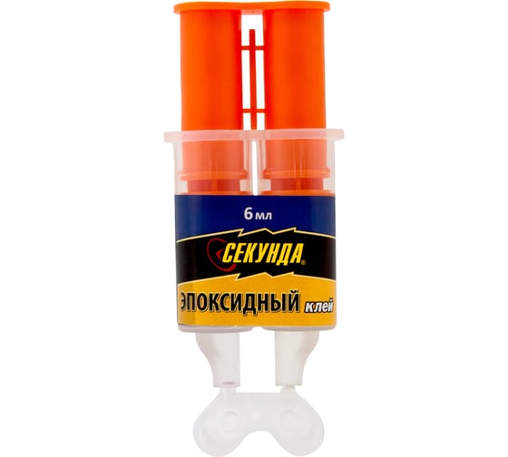 Изображение товара Эпоксидный клей Секунда в шприце, 3 минуты, 3+3 мл, индивидуальный блистер 403-115