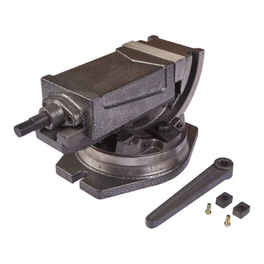 Изображение товара Станочные глобусные тиски ZITOM 100мм 2-х осевые поворотные QHK100