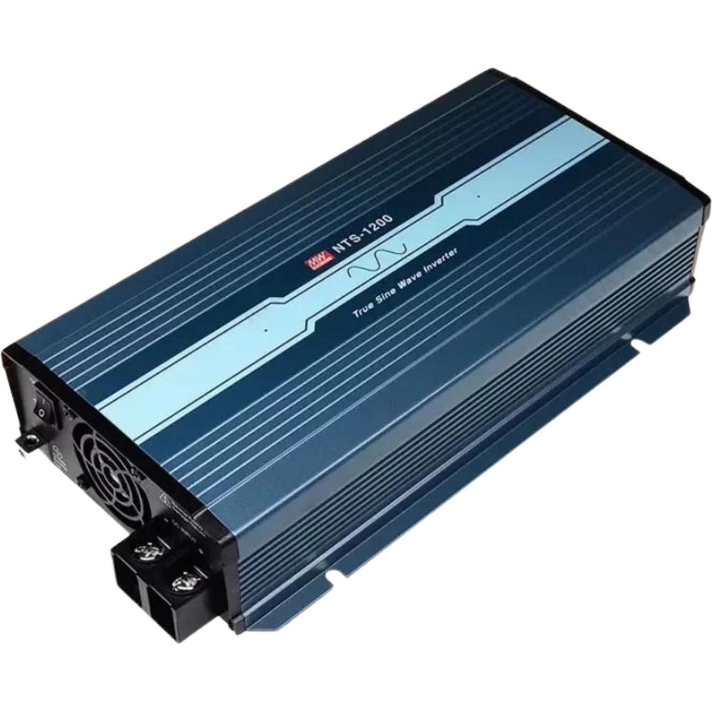 Инвертор MEAN WELL NTS-1200-224EU 24В, 200-240В, 1200Вт автомобильный с многоуровневой защитой, переключаемым выходным напряжением, встроенным вентилятором и чистым синусом 5342881