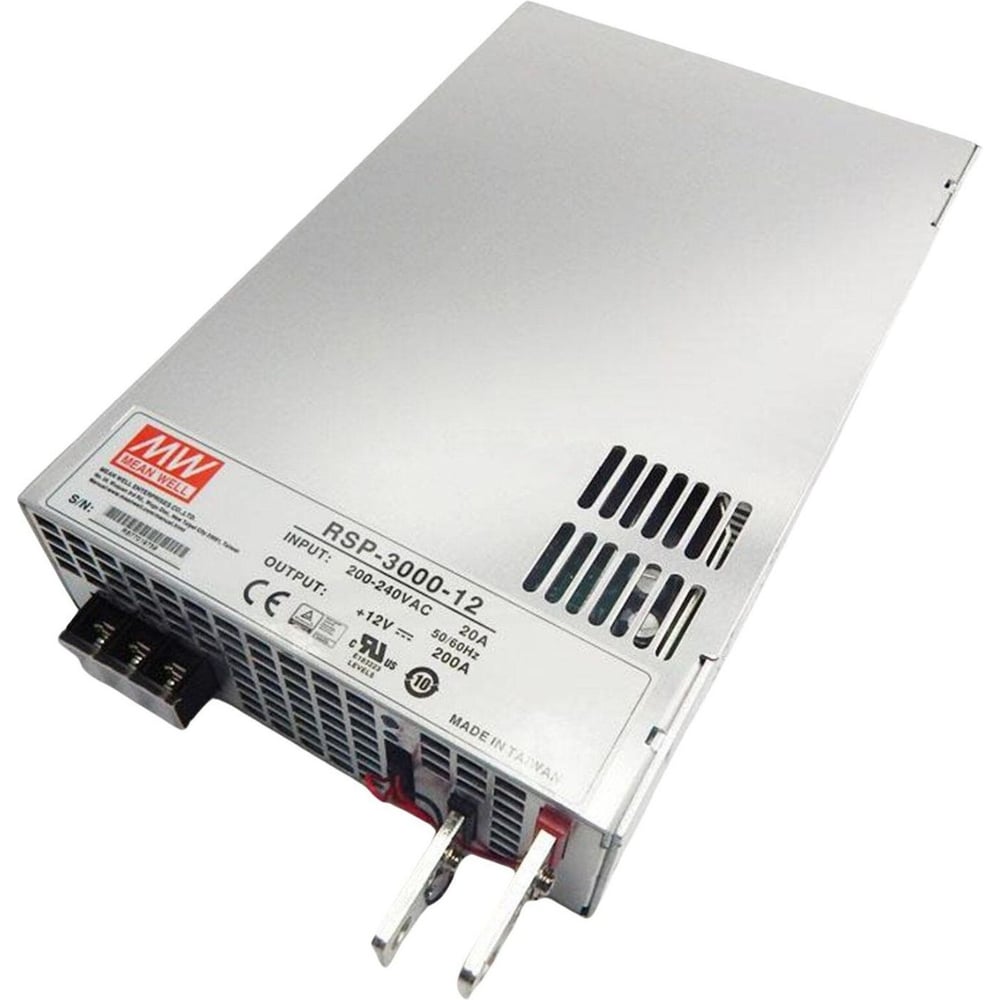 Изображение товара Мощные блоки питания MEAN WELL RSP-3000-12 2400 Вт 12 В для системы управляемого питания 325174 Изображение товара Мощные блоки питания MEAN WELL RSP-3000-12 2400 Вт 12 В для системы управляемого питания 325174