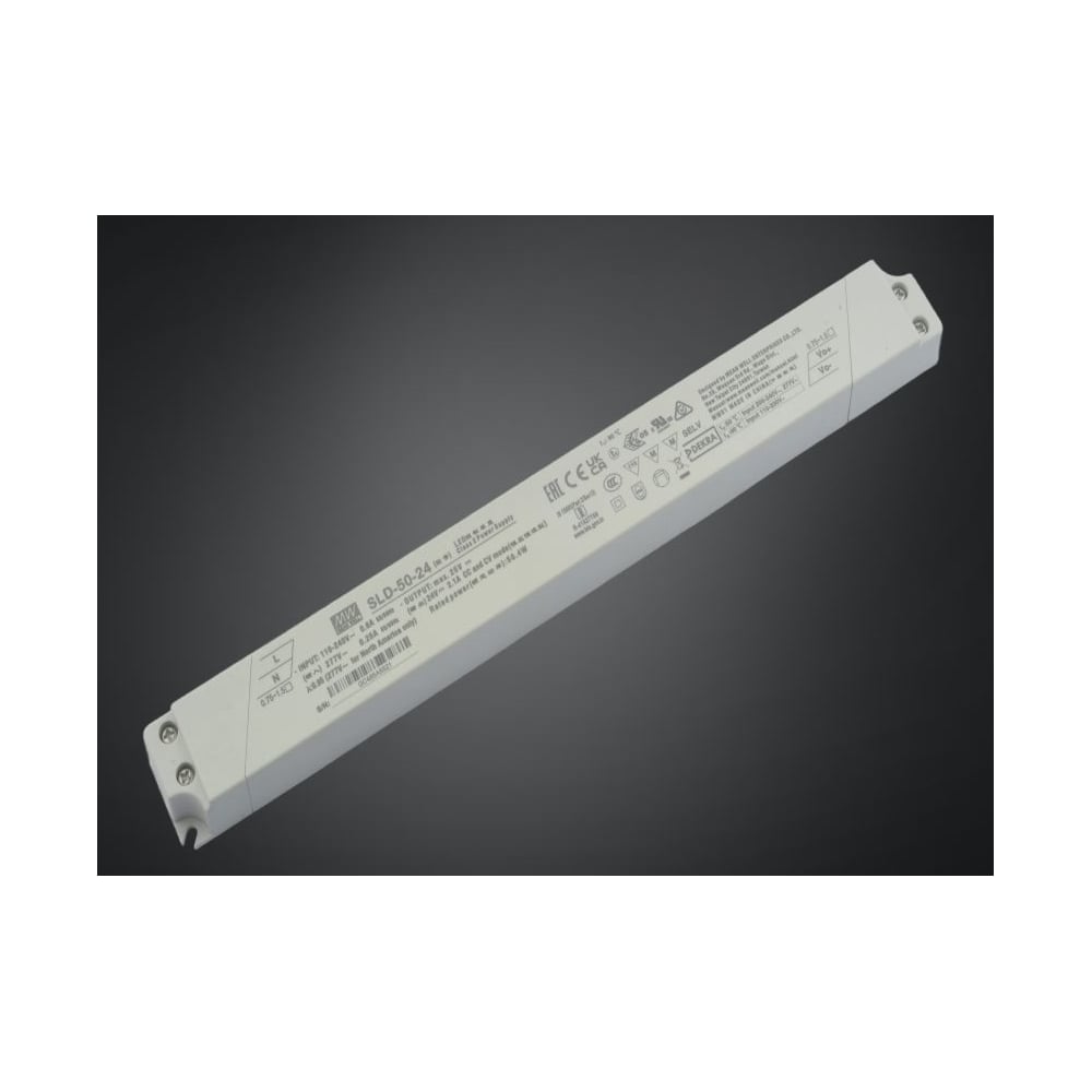 Изображение товара Линейный LED-драйвер MEAN WELL SLD-50-24 для светодиодных лент 50 Вт 24 В 2.1 А 3468612