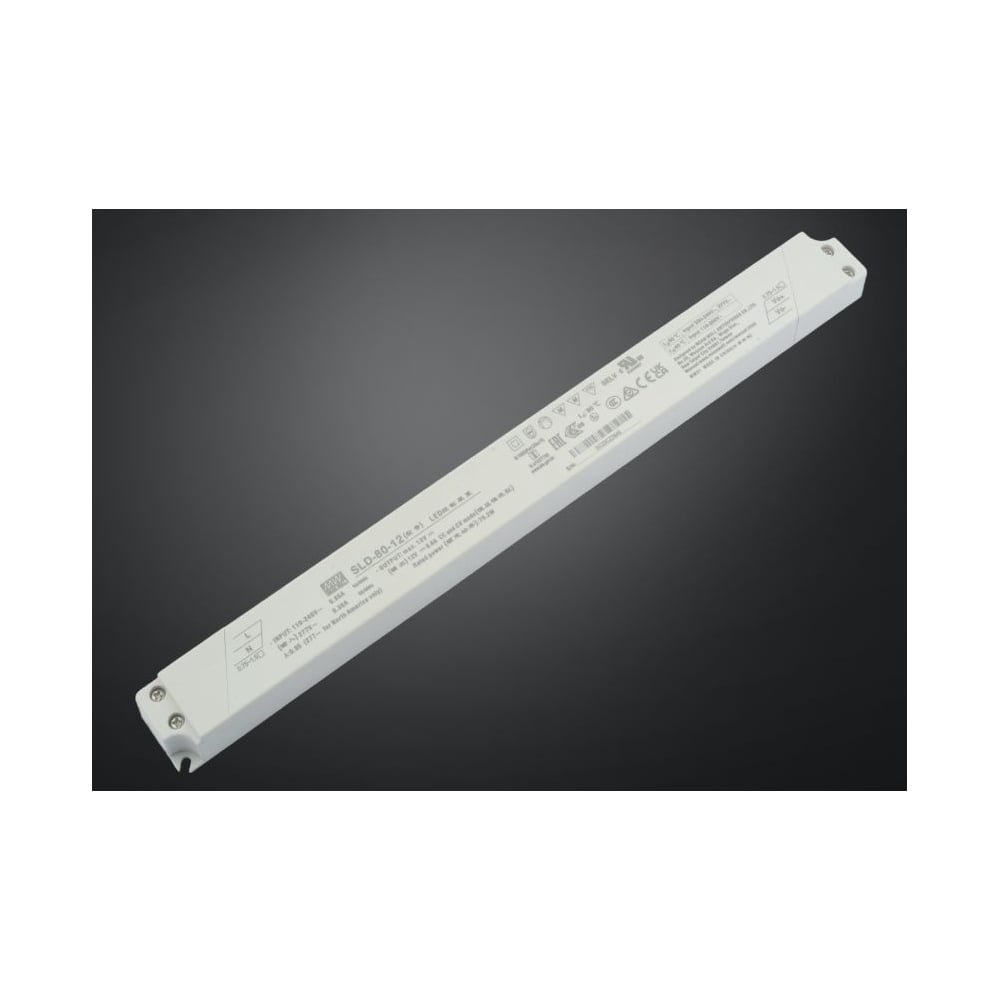 Изображение товара Линейный LED-драйвер MEAN WELL SLD-80-12 для светодиодных лент 80 Вт 12 В 6.6 А 3424512 Изображение товара Линейный LED-драйвер MEAN WELL SLD-80-12 для светодиодных лент 80 Вт 12 В 6.6 А 3424512