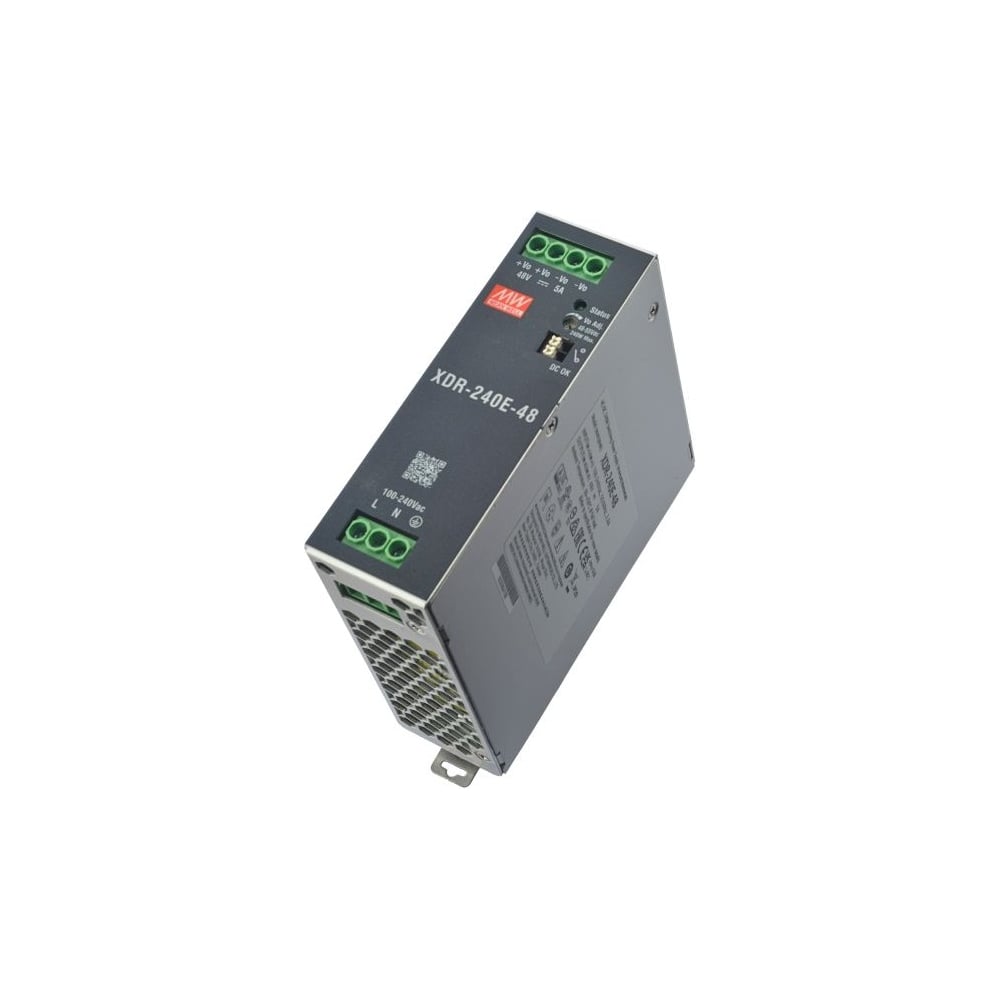 Изображение товара Блок питания на DIN-рейку MEAN WELL XDR-240E-48 240 Вт 48 В для экстремальных условий 7033170