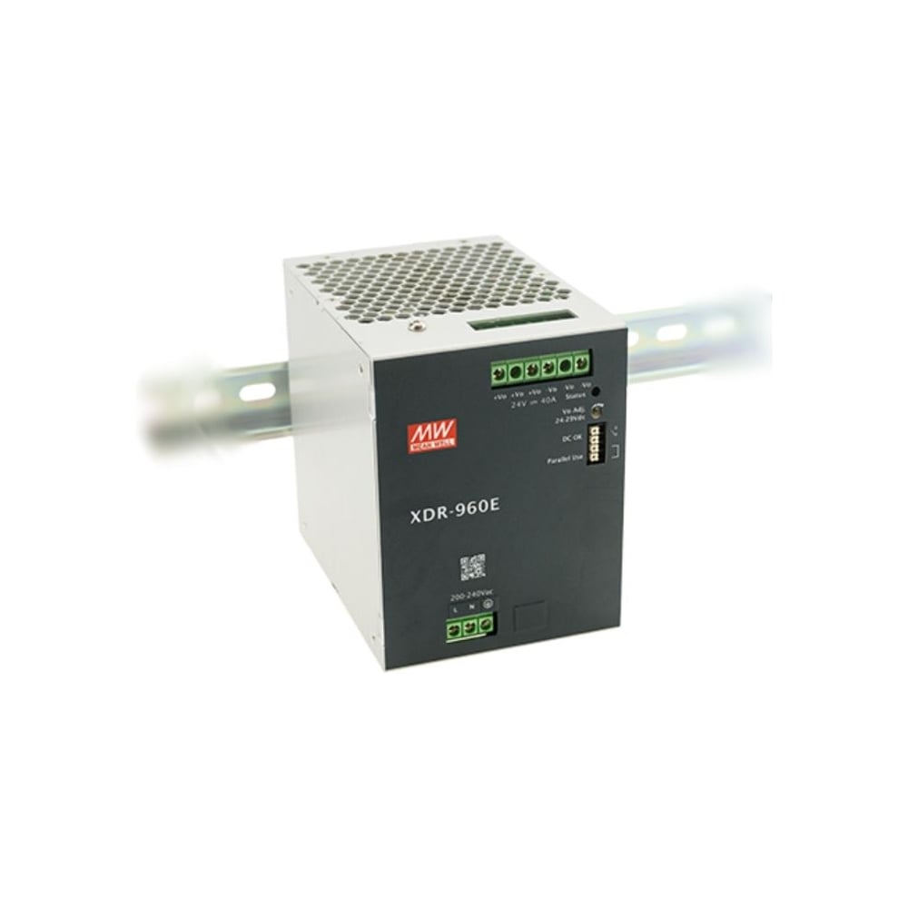 Изображение товара Ультратонкий блок питания на DIN-рейку MEAN WELL XDR-960E-48 960 Вт 48 В для экстремальных условий -40...70 C, с комплексом защит, для промавтоматики и оборудования 7033181