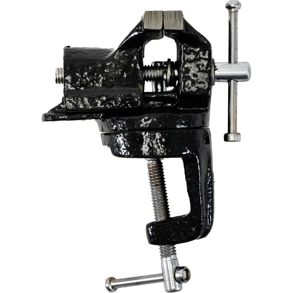 Изображение товара Поворотные мини тиски Политех 60 мм слесарные инструмент для фиксации