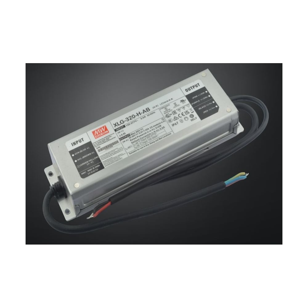 Изображение товара Блок питания для светодиодов MEAN WELL XLG-320-H-AB 312 Вт 56 В ток 7 А со стабилизацией и защитой, с диммингом ручной подстройкой импульсный для наружной подсветки, ККМ 5314325 Изображение товара Блок питания для светодиодов MEAN WELL XLG-320-H-AB 312 Вт 56 В ток 7 А со стабилизацией и защитой, с диммингом ручной подстройкой импульсный для наружной подсветки, ККМ 5314325