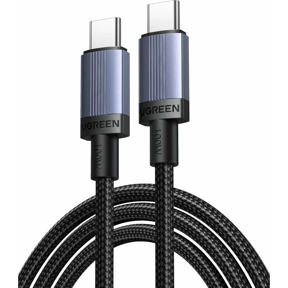 Кабель зарядный UGREEN L528 USB-C to USB-C PD Fast Charging Cable 100W Max. Длина: 3м. Цвет: серый космос 65834_