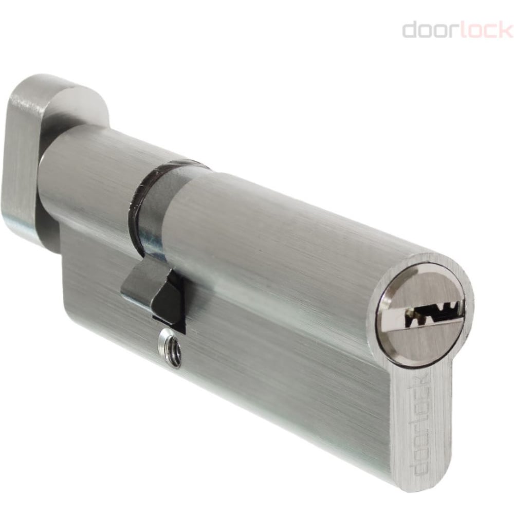 Цилиндр Doorlock V K2300AB N серия Variant, никелированный, 35xK60мм, кл/пов. кнопка, 5 перф.ключей 79105