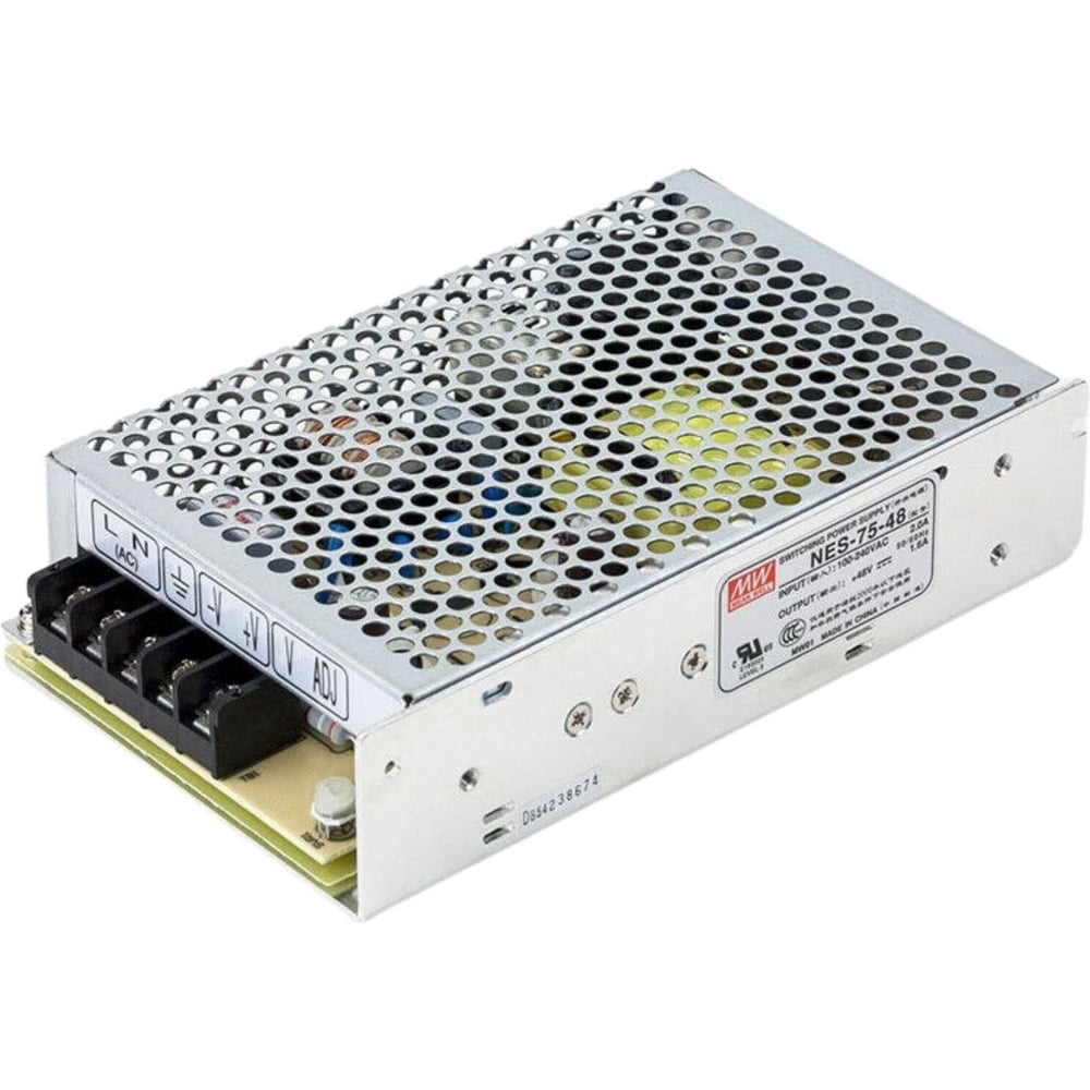 Блок питания в кожухе на шасси MEAN WELL NES-75-48 AC/DC 75 Вт 48 В 251797