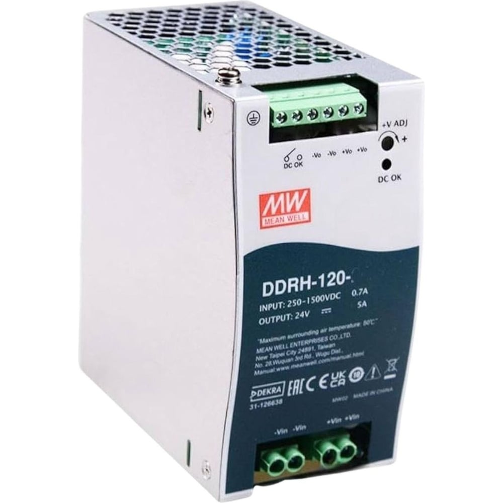 Блок питания на DIN-рейку MEAN WELL DDRH-120-12 DC/DC 120 Вт 12 В 5342868