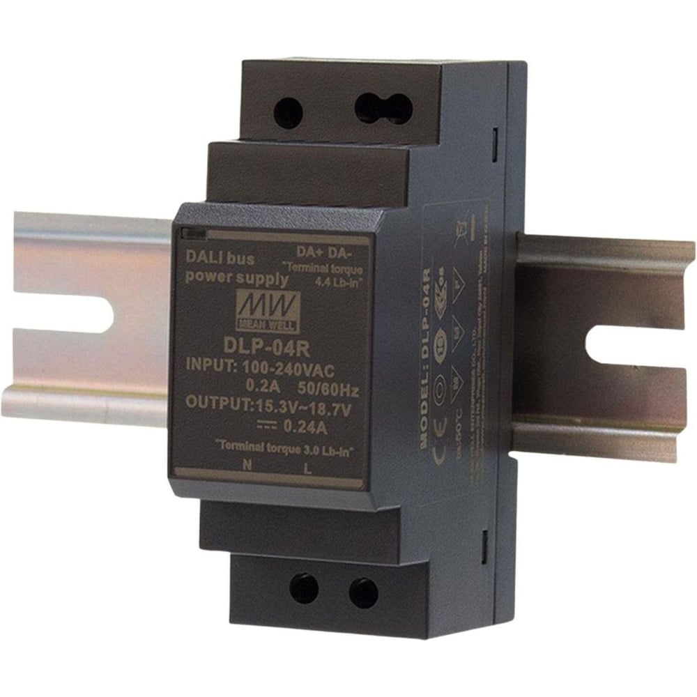 Блок питания для шины MEAN WELL DLP-04R DALI на DIN-рейку, с LED-индикацией 3.84 Вт 16 В 2738612