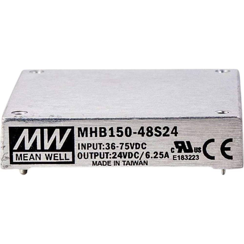 DC/DC-преобразователь на печатную плату MEAN WELL MHB150-48S24 дистанционное управление, изолированный, в корпусе 1/2 Brick, half brick, хафбрик 150 Вт 24 В 853694