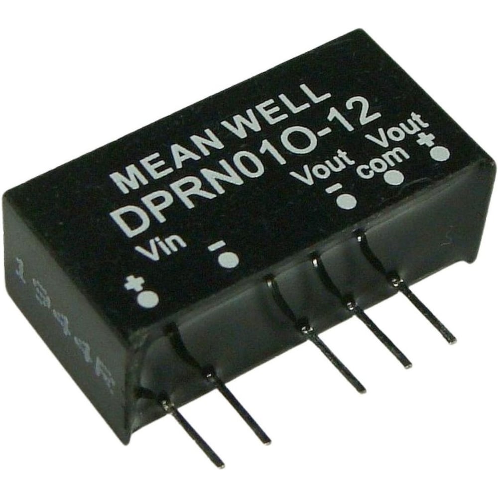DC/DC-преобразователь на печатную плату MEAN WELL DPRN01O-12 в корпусе SIP-6 изолированный 1 Вт 12 В 3915856
