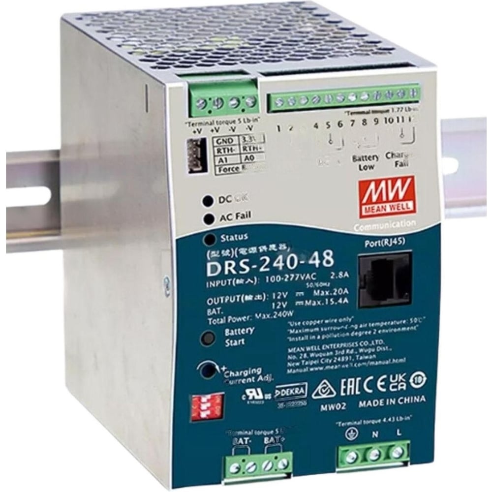 Блок питания на DIN-рейку MEAN WELL DRS-240-48 AC/DC 240 Вт 48 В 5311762