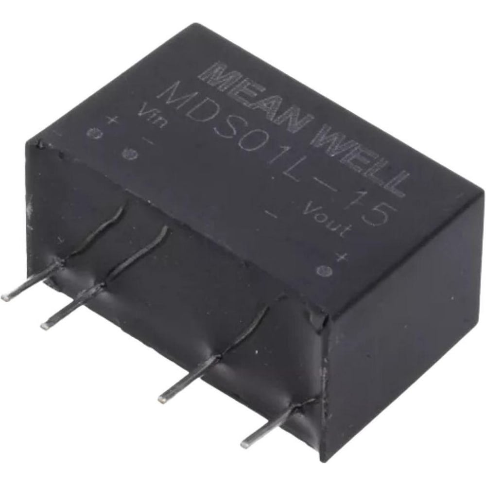 DC/DC-преобразователь на печатную плату изолированный MEAN WELL MDS01L-15 однополярный выход, для медицинских устройств стандарт EN60601-1 (1xMOPP/2xMOPP) в корпусе S 3915826