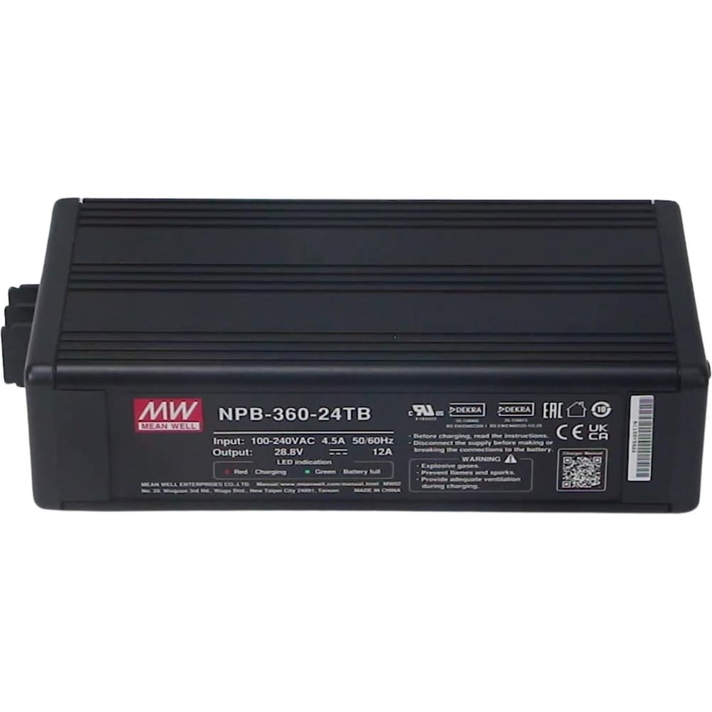 Зарядное устройство MEAN WELL NPB-360-24TB 364.8 Вт 24 В для аккумуляторов 5026376
