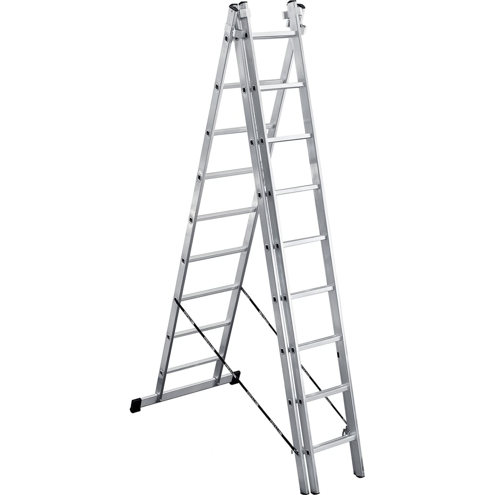 Лестница алюминиевая трехсекционная LWI 3х9 LWI3x9
