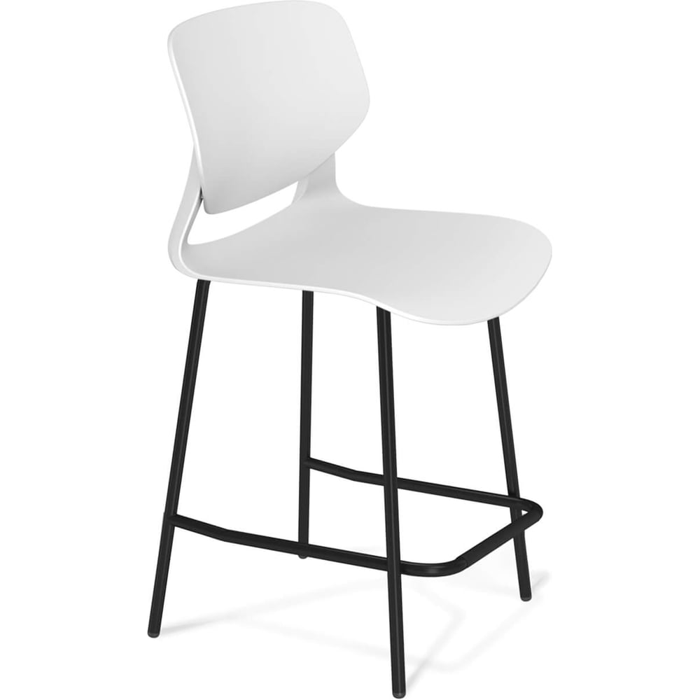 Изображение товара Стул полубарный Sheffilton SHT-ST59/S196-1 белый/черный муар 7723189101 Изображение товара Стул полубарный Sheffilton SHT-ST59/S196-1 белый/черный муар 7723189101
