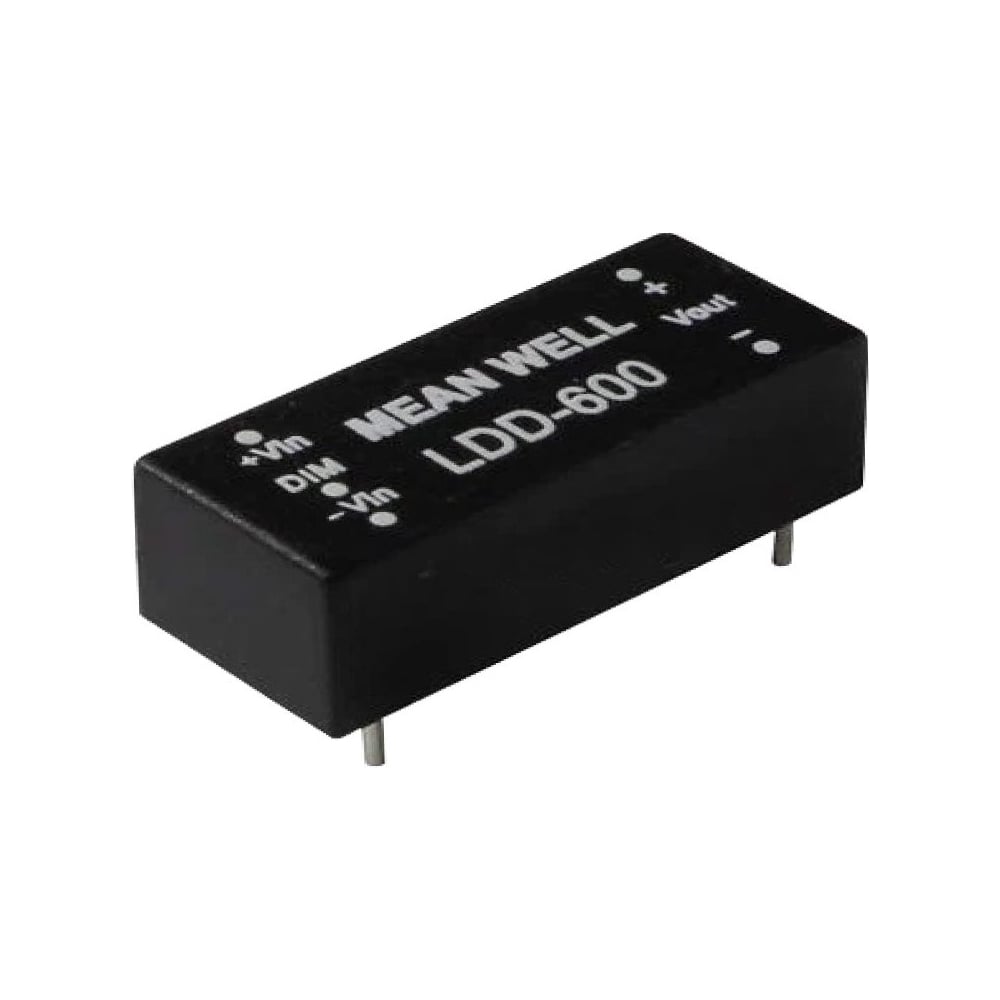 Светодиодный драйвер на печатную плату MEAN WELL LDD-600L DC/DC, 19.2 Вт 2-32 В 0.6 А в корпусе DIP, понижающий 679959