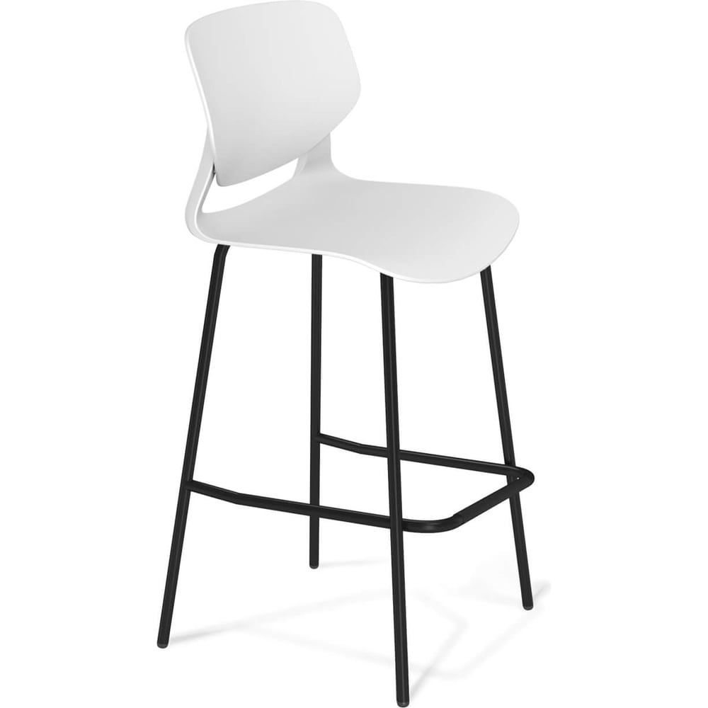 Изображение товара Стул барный Sheffilton SHT-ST59/S196 белый/черный муар 6851664802 Изображение товара Стул барный Sheffilton SHT-ST59/S196 белый/черный муар 6851664802