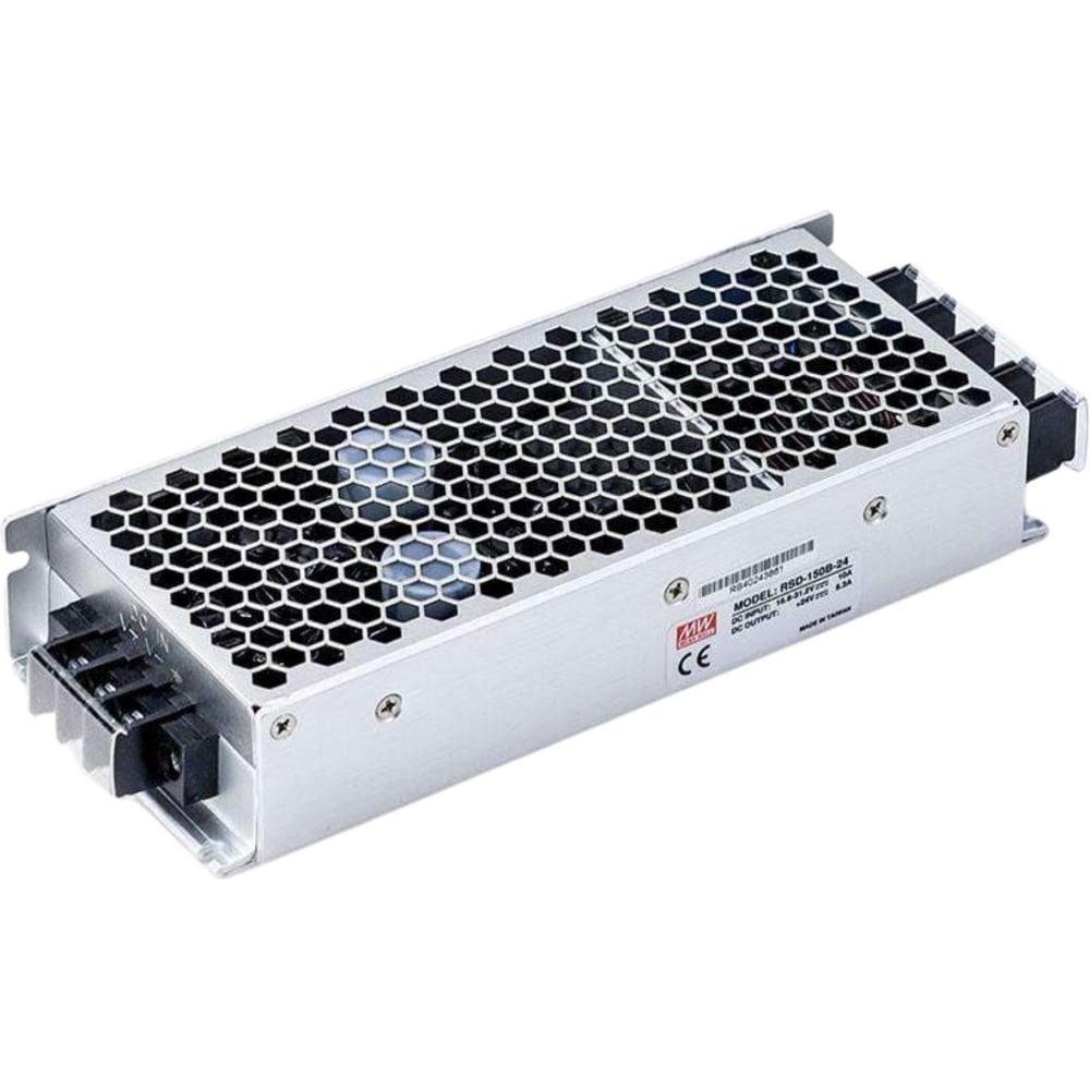 Блок питания DC/DC в кожухе на шасси MEAN WELL RSD-150B-24 150 Вт 24 В для ЖД приложений 951668
