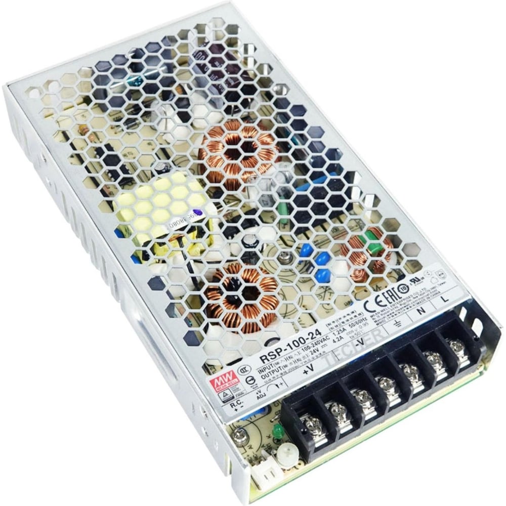 Блок питания AC/DC в кожухе на шасси MEAN WELL RSP-100-24 100 Вт 24 В 1287552