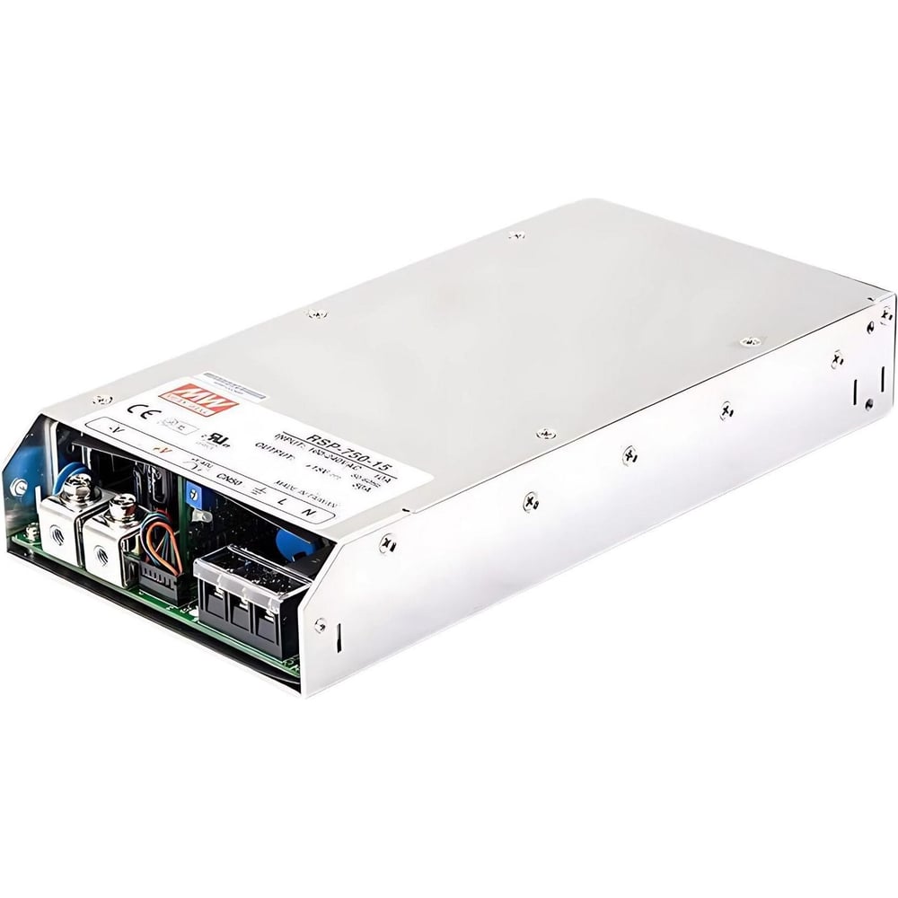 Блок питания AC/DC в кожухе на шасси MEAN WELL RSP-750-15 750 Вт 15 В 1074030