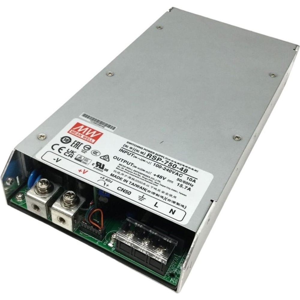 Блок питания AC/DC в кожухе на шасси MEAN WELL RSP-750-48 750 Вт 48 В 1074033