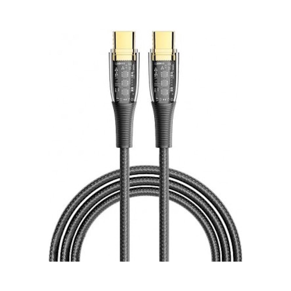 Изображение товара Кабель KS-is USB-C PD 100Вт (KS-865) с прозрачными коннекторами KS-865B-2