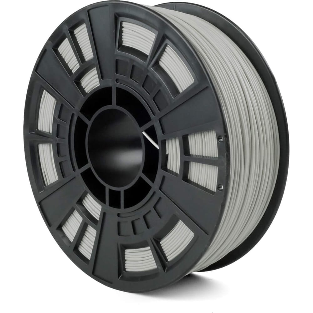 Филамент ABS NV Print Серый для 3D печати диаметр 1.75мм масса 1 кг (эконом. упаковка) NV-3D-ABS-GREY-eco