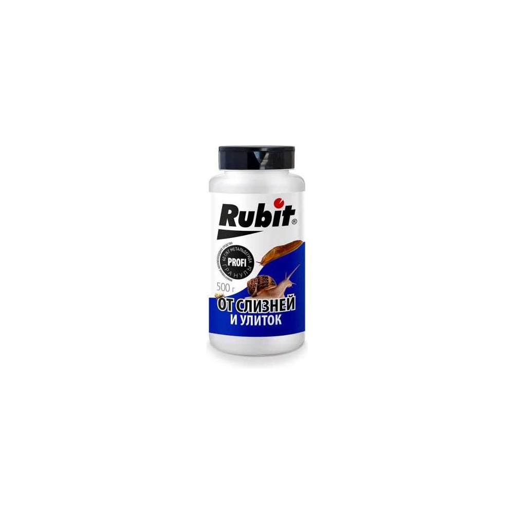 Средство от улиток и слизней RUBIT 500г (12) банка с крышкой сито Рубит 144768