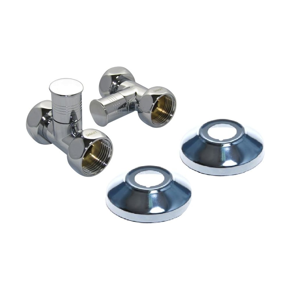 Кран-Вентиль прямой SMT ручка колп., хром, 1х1 г/г, SMT8830SCH1010/2C