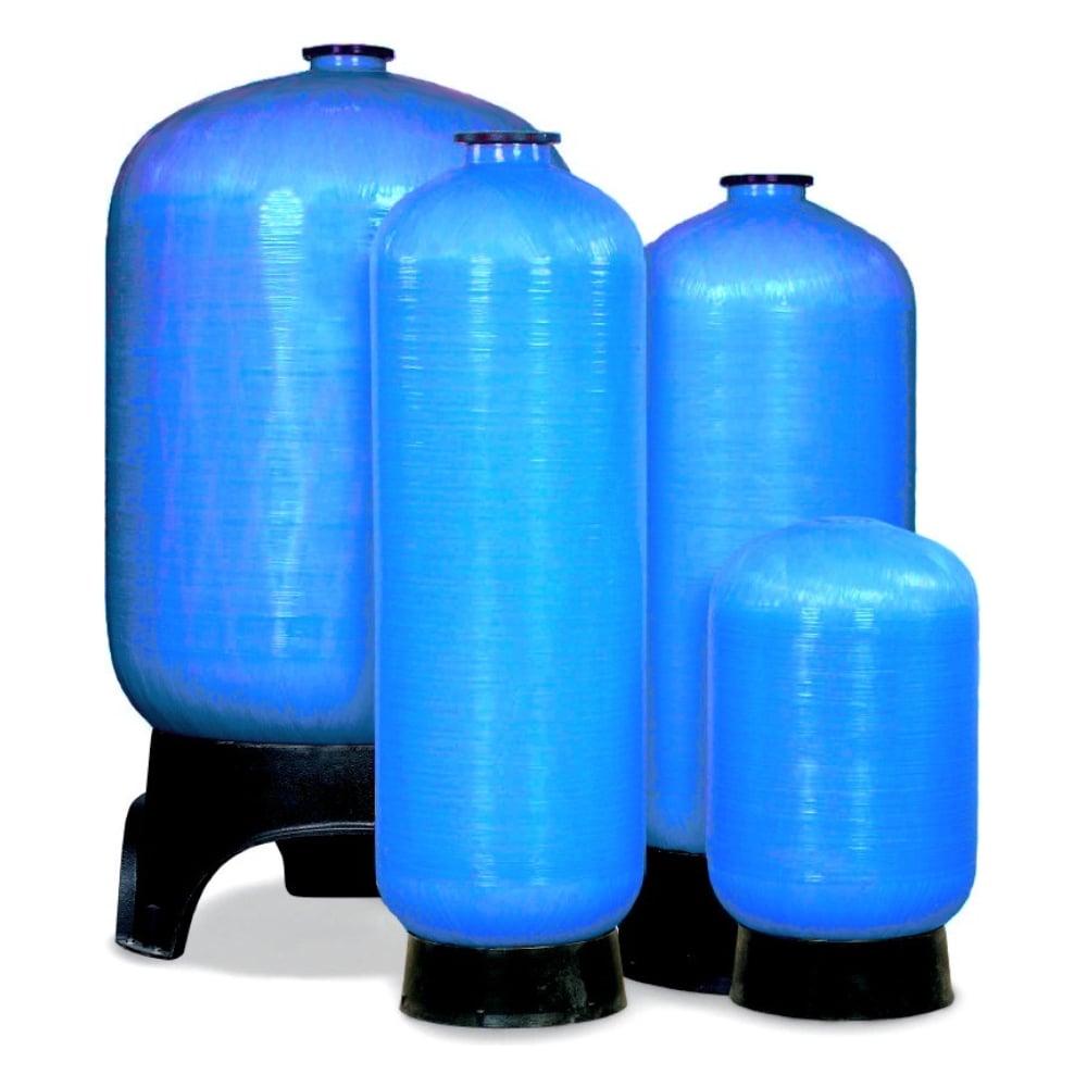 Корпус фильтра CANATURE FRP Tank 2472 blue из стекловолокна с основанием и отверстием 4, цвет синий УТ-00000216