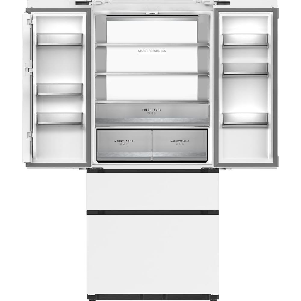 Холодильник TESLER RFD-517BI WHITE GLASS 00000203691