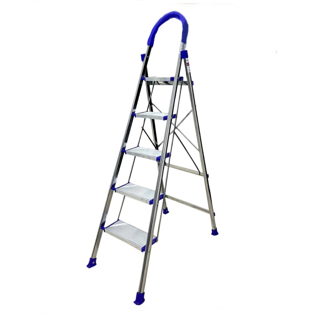 Стремянка нержавеющая сталь MFK-TORG 6 ступеней LLSS-6